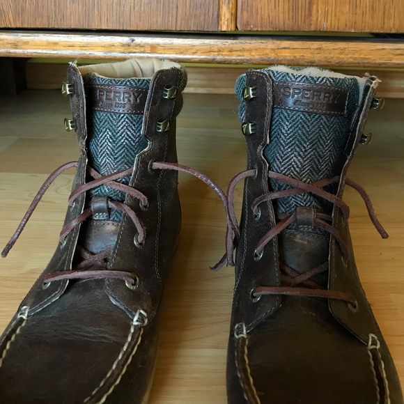 Sperry leather fall/spring boots - Picture 2 of 4